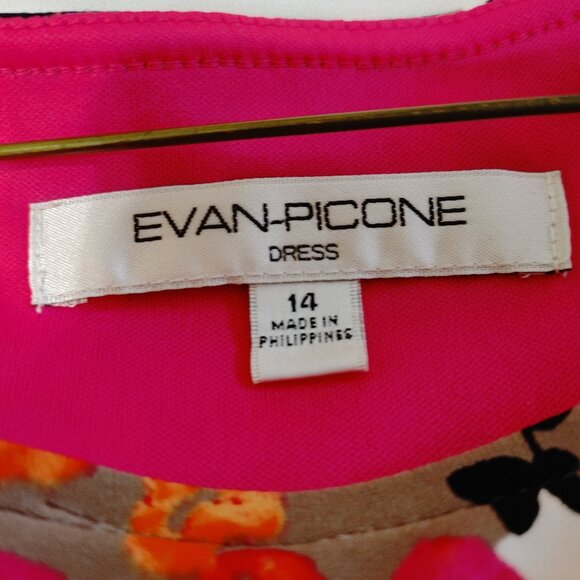 Evan Picone split sleeve dress size 14 - Picture 4 of 5